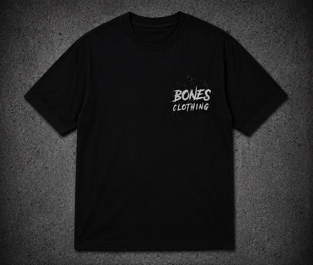Camiseta Bones Hoje Não Satanás: frente